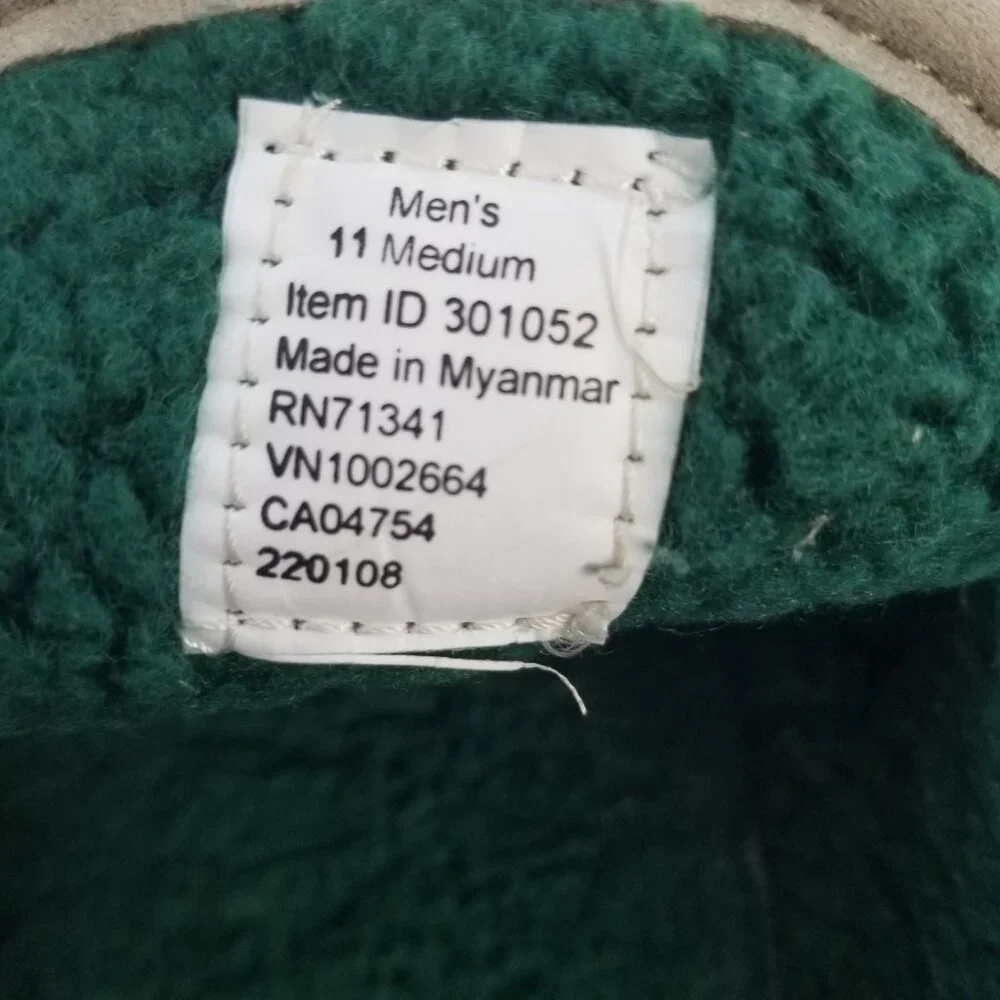 L.L.Bean Men's Mountain Moccasin Shoes Style 301052 Size 11 Gray Indoor Outdoor
